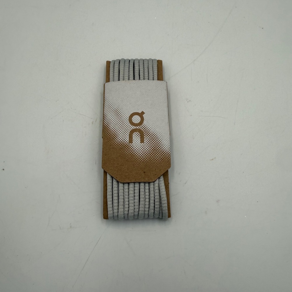 On Running Replacement Shoelaces Light Grey Flat Athletic Sneaker Laces NEW